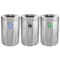 Alpine Industries 50 Gallon Stainless Steel Compost Bin, Recycling Can, and Trash Receptacle ALP475-50-R-T-CO - alternate 1